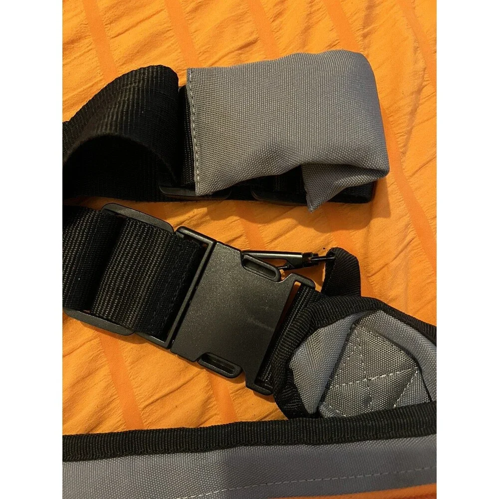 Diaper Dude Diaper Bag Gray Messenger Bag Crossbody Orange Zippers
